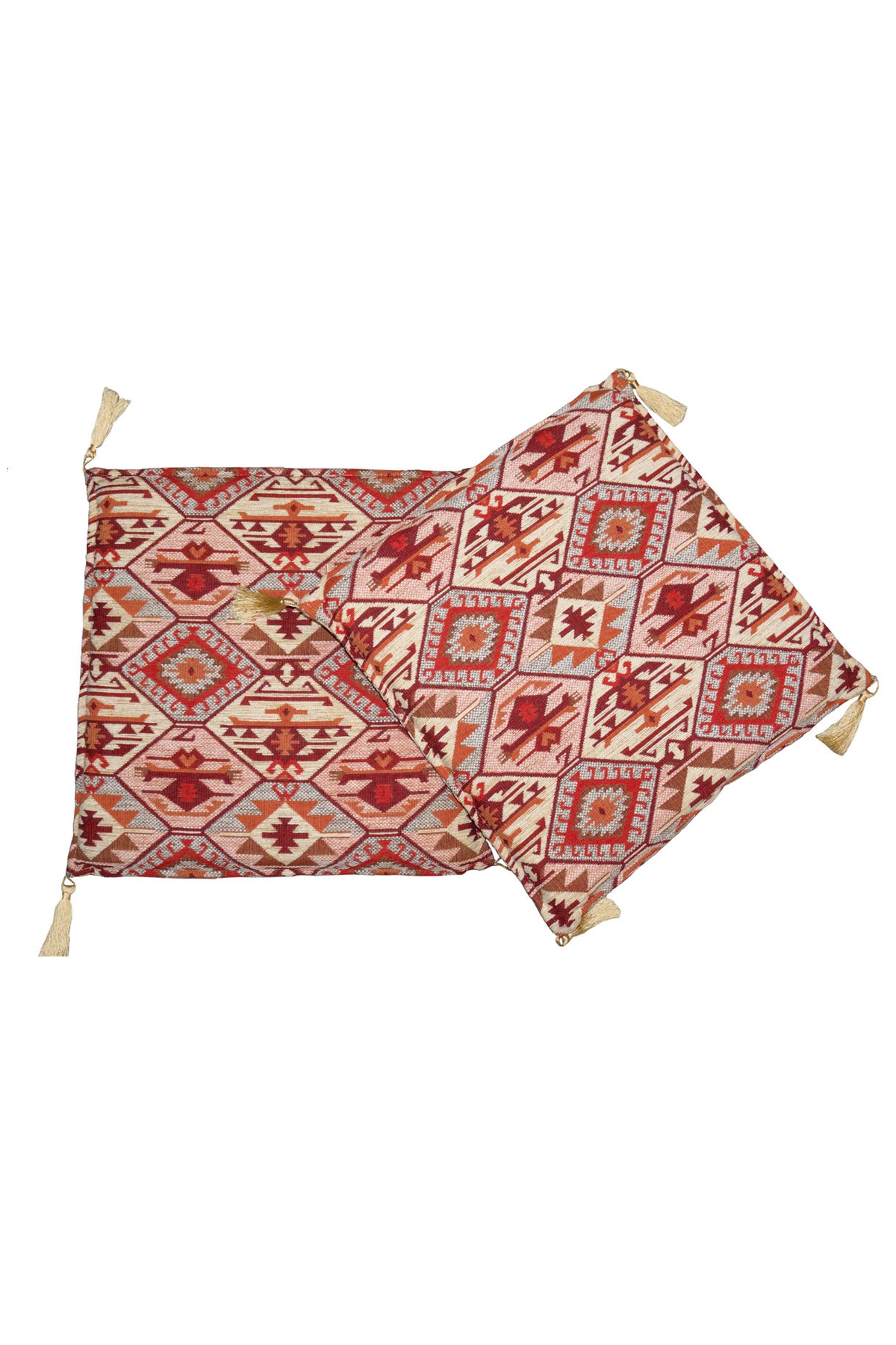 Almohadones Kayseri Tela-tapicería Rojo Beige