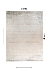 Alfombra Shadow rectangular de 3 x 4 mts en color beige y gris