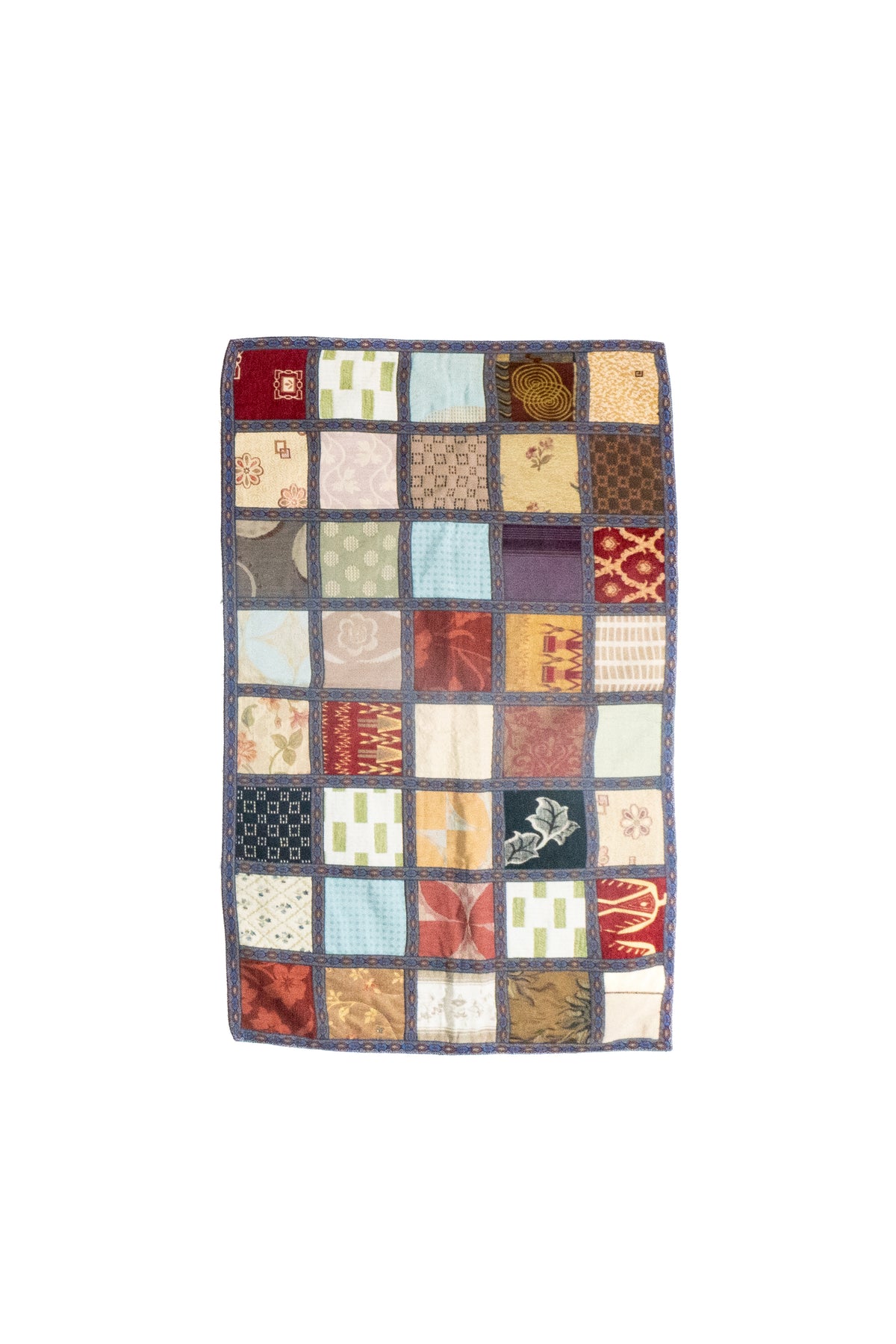 Textil Patchwork Tela Tapicería rectangular multicolor con diseño en cuadros