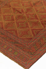 Alfombra Kilim Soumak Rojo