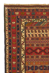 Alfombra Kilim Soumak Rojo