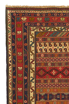 Alfombra Kilim Soumak Rojo
