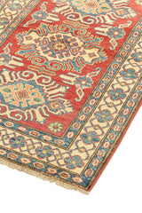 Alfombra Caucasica Kazak Rojo Biege