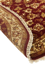 Alfombra Redonda Persa Ispahan Rojo Beige