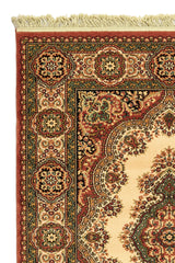 Alfombra Industrial Wilton Verde Rojo Beige