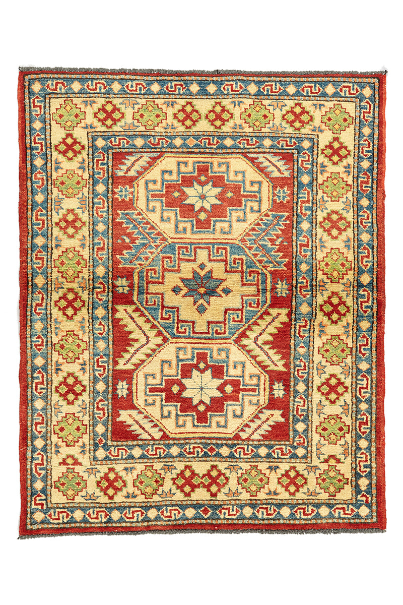 Alfombra Caucasica Kazak Rojo Biege