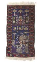 Alfombra Turca Belusch Oración Rojo