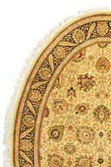 Alfombra Ovalada Persa Sarouk Beige