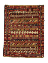 Alfombra Kilim Soumak Rojo Beige