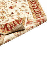 Alfombra Persa Ispahan Beige Rojo