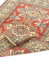 Alfombra Caucasica Kazak Rojo Biege