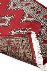 Alfombra Persa Bukara Yamouth Rojo Beige
