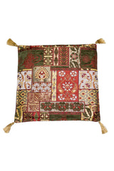 Almohadones Kayseri Tela-tapicería Verde Rojo