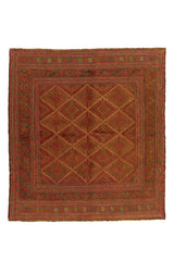 Alfombra Kilim Soumak Rojo