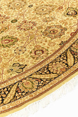 Alfombra Ovalada Persa Sarouk Beige