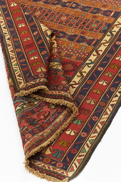 Alfombra Kilim Soumak Rojo