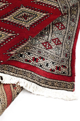 Alfombra Persa Bukara Yamouth Rojo Beige
