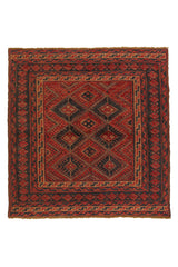Alfombra Kilim Soumak Rojo