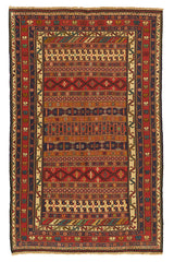 Alfombra Kilim Soumak Rojo