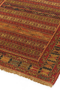 Alfombra Kilim Soumak Rojo