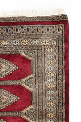 Alfombra Persa Bukara Yamouth Rojo Beige
