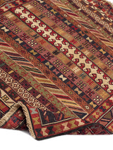 Alfombra Kilim Soumak Rojo Beige