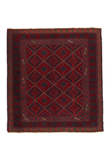 Alfombra Kilim Soumak Rojo