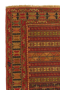 Alfombra Kilim Soumak Rojo