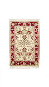 Alfombra Persa Sarouk Rojo Beige