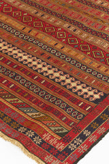 Alfombra Kilim Soumak Rojo