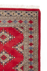 Alfombra Persa Bukara Yamouth Rojo Beige