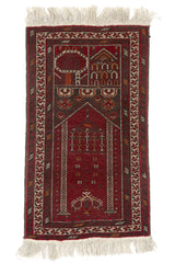 Alfombra Turca Belusch Oración Rojo