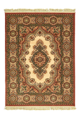 Alfombra Industrial Wilton Verde Rojo Beige